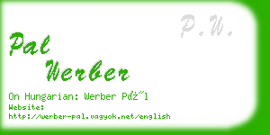 pal werber business card